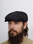 Кепка LIERYS арт. 6887101 8-PANEL CAP PIGSKIN (черный)